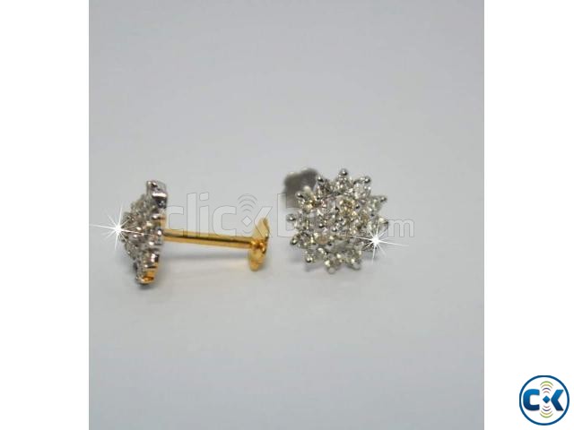 Diamond Kadam Nose Pin 37 Discount large image 0