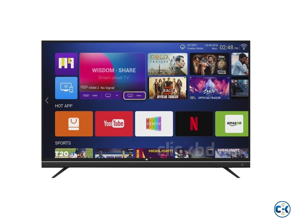 China 40 inch Slim UHD Smart Wi- Fi Internet TV 2019 large image 0