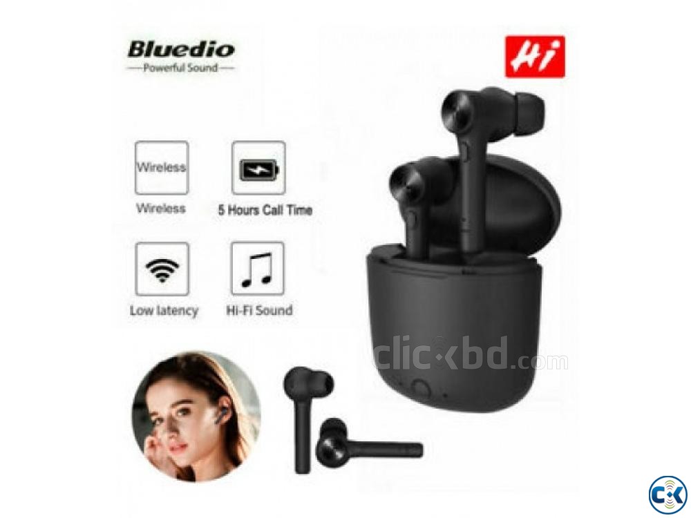 Bluedio Hi Hurricane Wireless Bluetooth Earbuds Original  large image 0