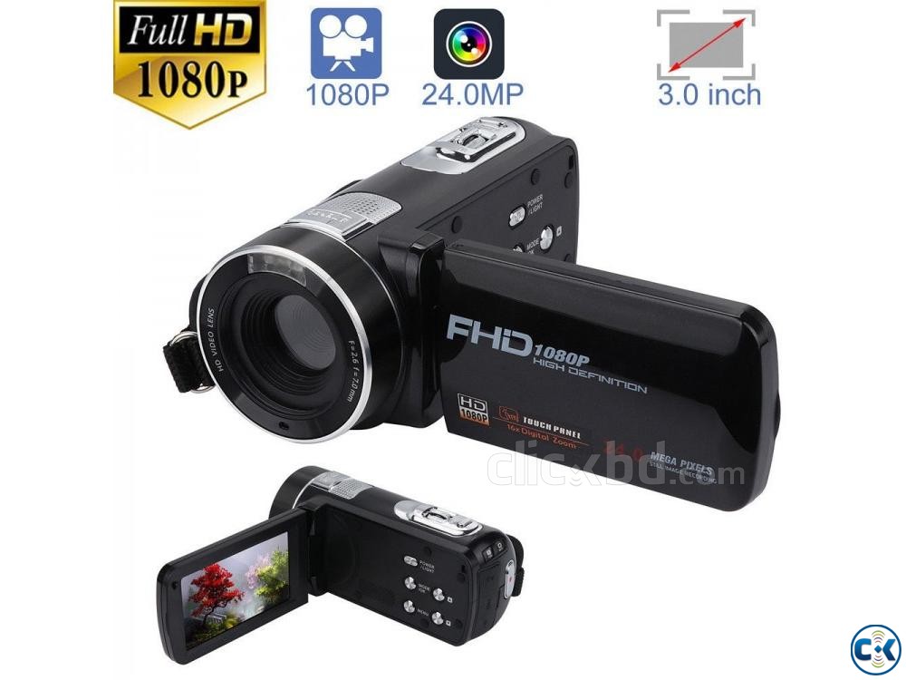 F3 Video Camera 3.0 inch Touch Display Camcorder 24.0MP large image 0