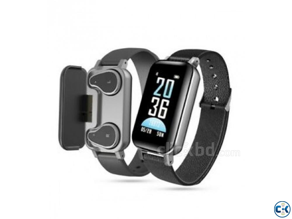 T89 Smartwatch TWS Bluetooth Headphone Fitness Bracelet large image 0