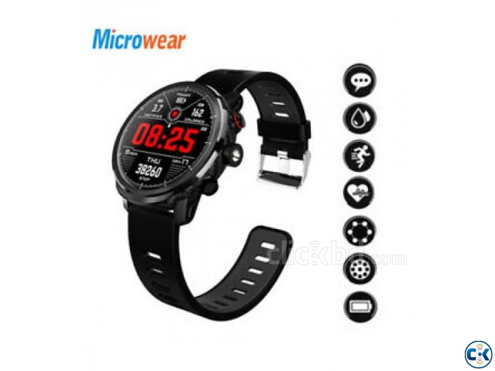 Microwear L5 Smart Watch Water-proof Heart Rate BP large image 0