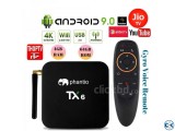 PHANTIO TX6 4GB 64GB VOICE REMOAndroid 9.0 Smart TV Box NEW