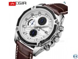 Quartz Men Watches Fashion Genuine Leather Waterproof