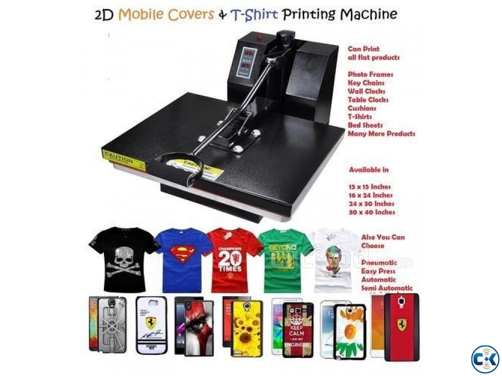 Mobile cover t-shirt heat press machine large image 0