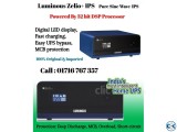 Luminous Zelio IPS UPS 1100 va 756 watt Imported Sine Wave