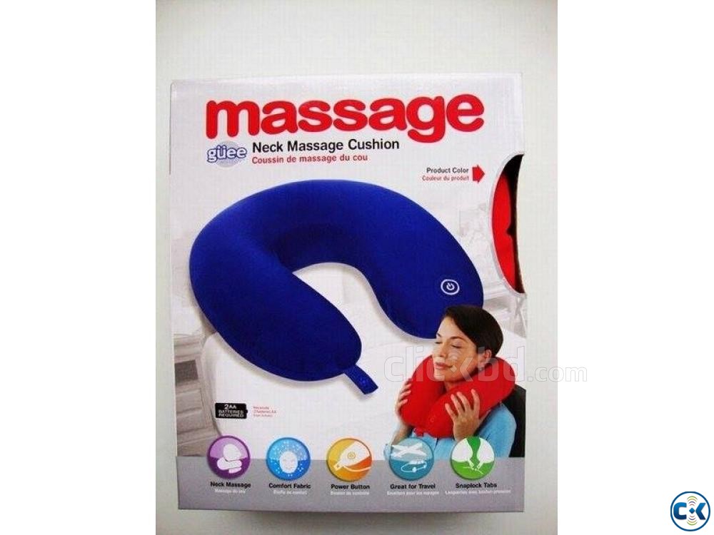 Neck Massager Pillow Vibrating Massage Cushion large image 0