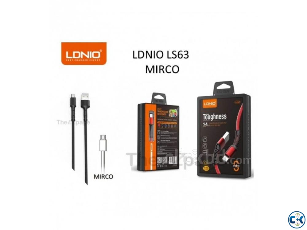 LDNIO LS63 Toughness USB Cable 2.4A Fast Charging large image 0