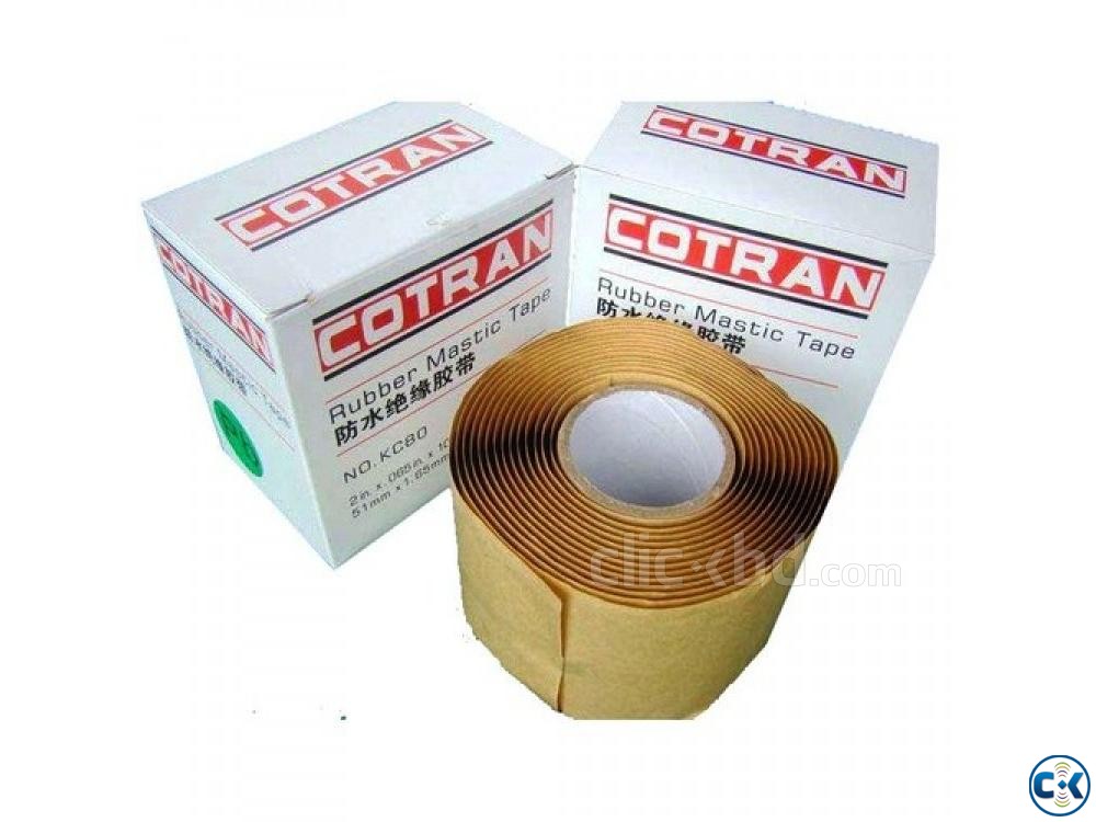 Black Rubber Mastic Tape Cotran KC80 Length 3 m large image 0