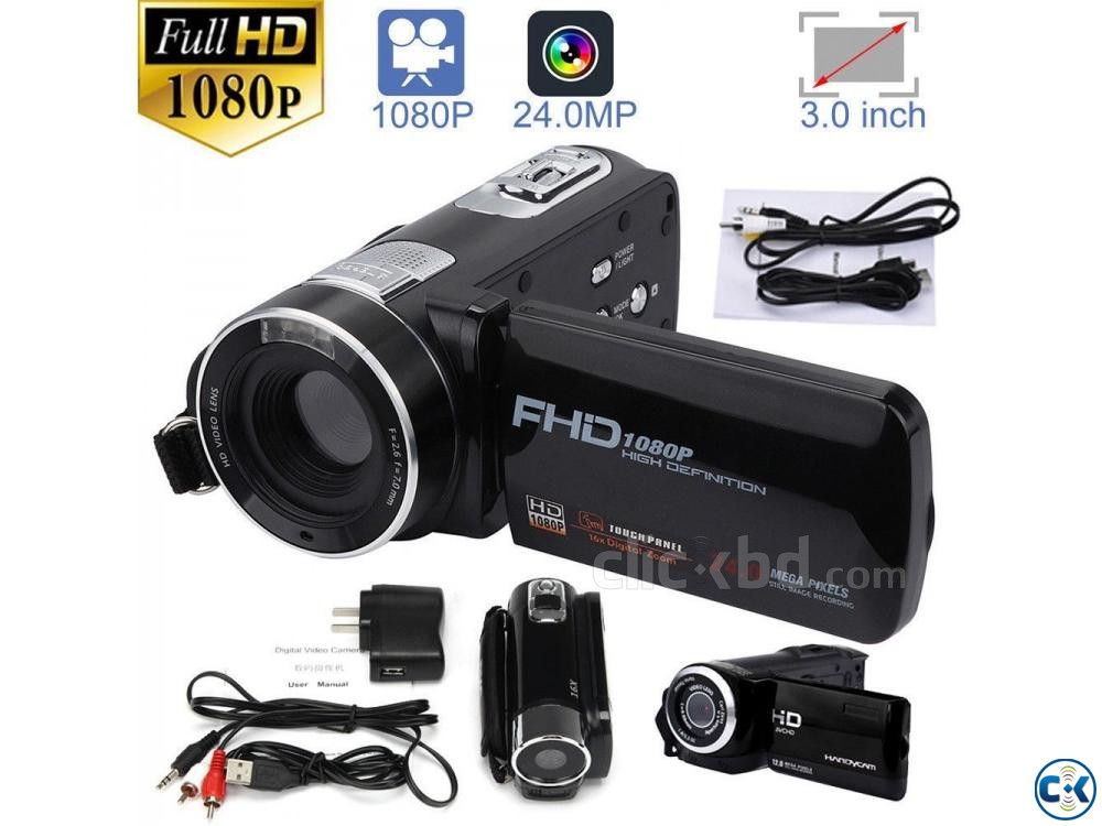 F3 Video Camera 3.0 inch Touch Display Camcorder 24.0MP large image 0