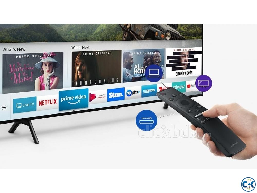 Samsung Q75R 55 Flat 4K UHD QLED Android TV 2019 large image 0