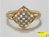 Diamond with Gold Ring 50 OFF