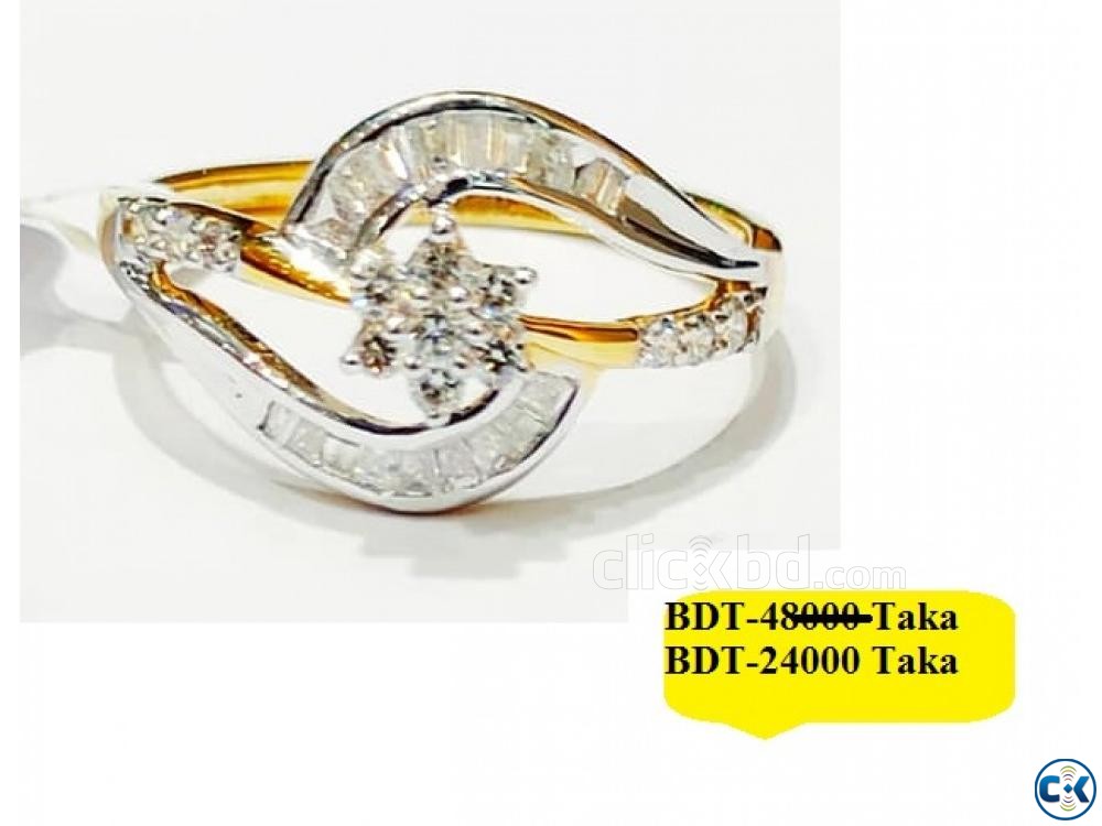 Diamond with Gold Ring 50 OFF large image 0