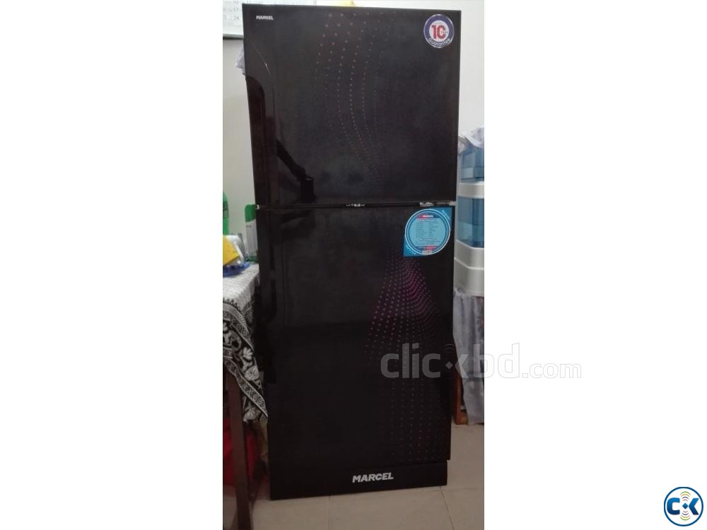 Tempered Glass door Fridge 337 ltr large image 0