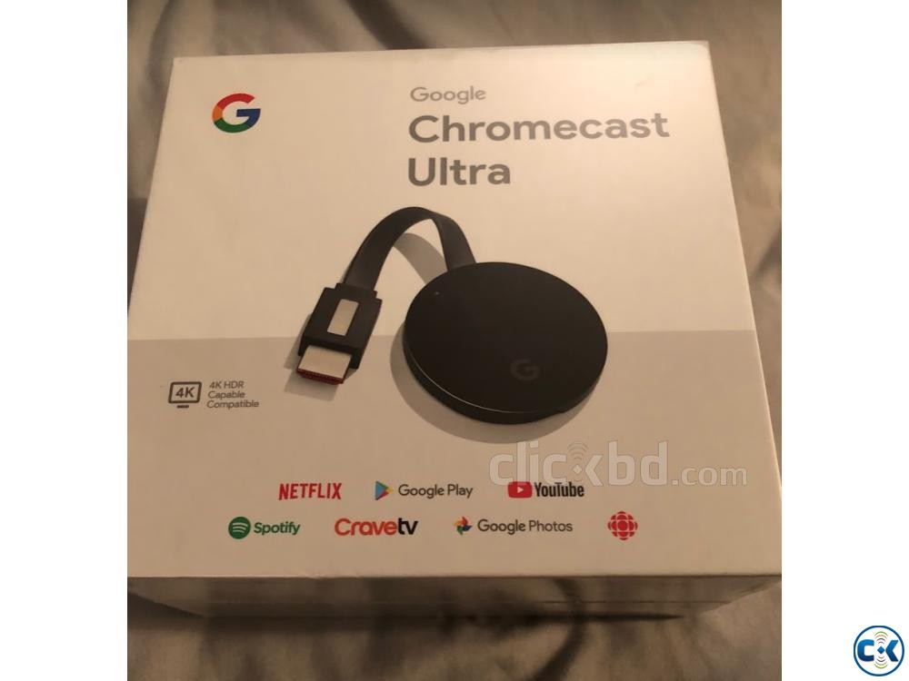 Google Chromecast 4K Ultra Streaming Media Player Black large image 0