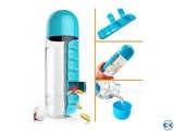 Pill and Vitamin Organizer Water Bottle 