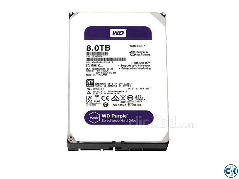 8TB WD surveillance hard disk large image 0