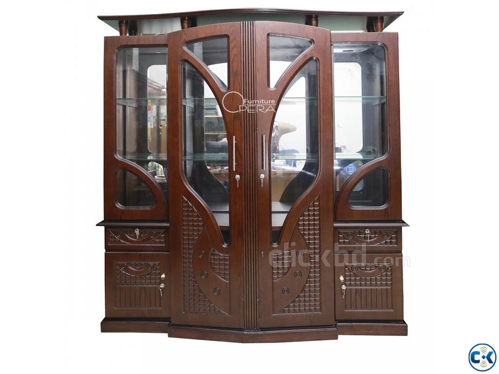 Dalia Artificial Wooden Showcase large image 0