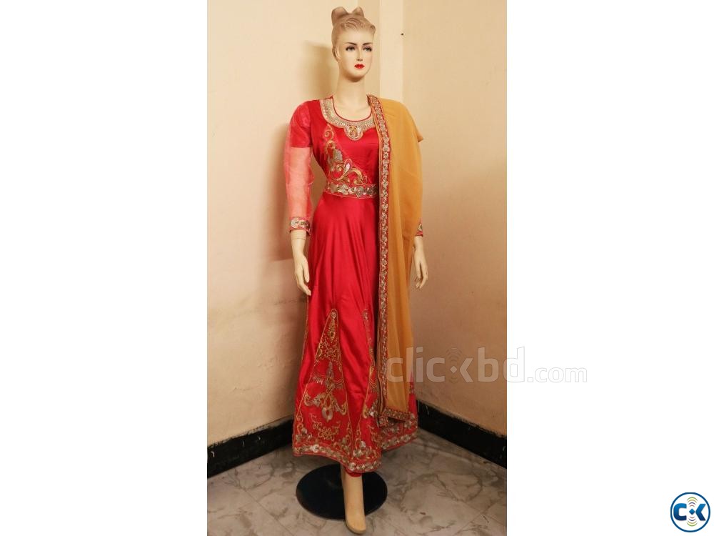 Exclusive Embroidery Party Gown Dress For women large image 0