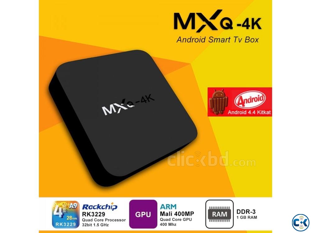 MXQ 4K Android Smart TV Box Android TV Box Make TV Smart TV large image 0