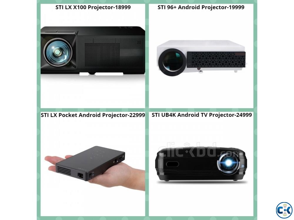 STI-4KC9 Smart Pocket Projector 32gb large image 0