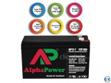 AlphaPower Battery 12V 7Ah for UPS Others Made in Taiwan