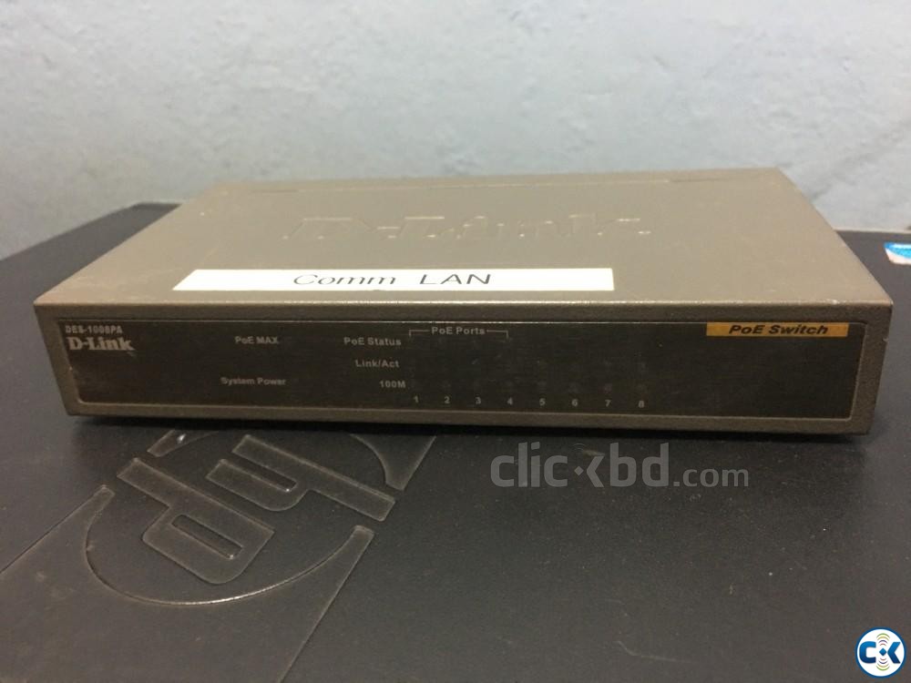 8 Port Fast Ethernet PoE Unmanaged Desktop Switch DES 1008PA large image 0