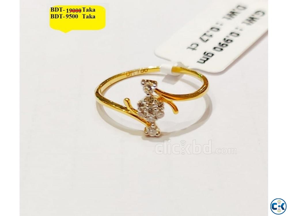 Diamond with Gold Ring 50 OFF large image 0