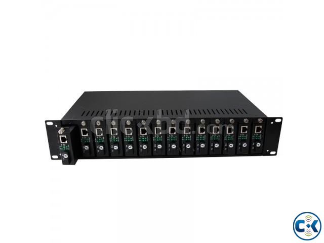 Rack Mount Chassis 14 Slot MC-1400-5V for Media Converter large image 0