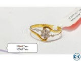 Diamond with Gold Ring 50 OFF