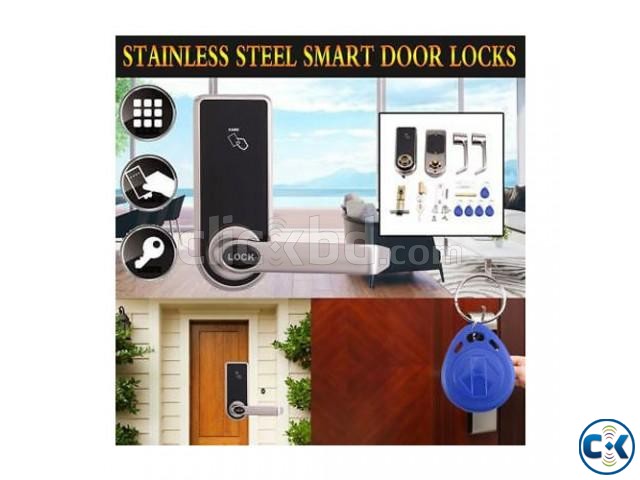 Electronic Digital Smart Password Door Lock Keypad Touch Scr large image 0