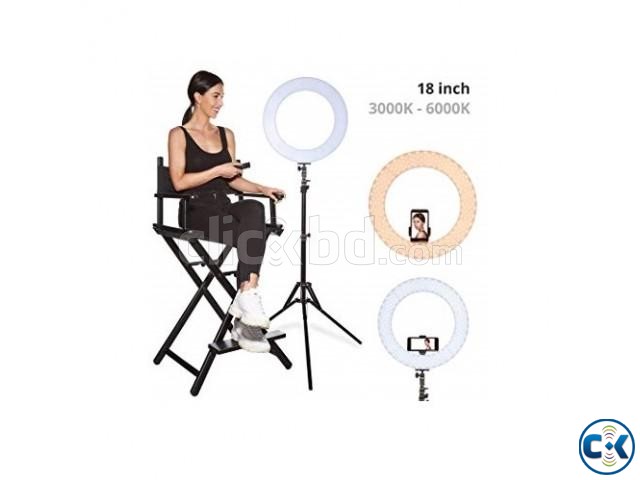 YE 18 Photo Video Selfie Makeup LED Video Ring Light large image 0