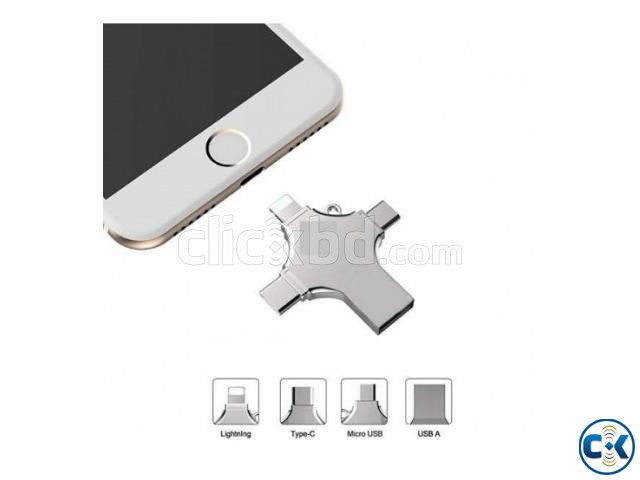 4 in 1 Pen-Drive 32GB Metal Body OTG large image 0