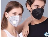 N95 Black Face Mask With Filter Activated Carbon.