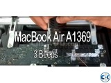 MacBook air 3 beeps black screen fix