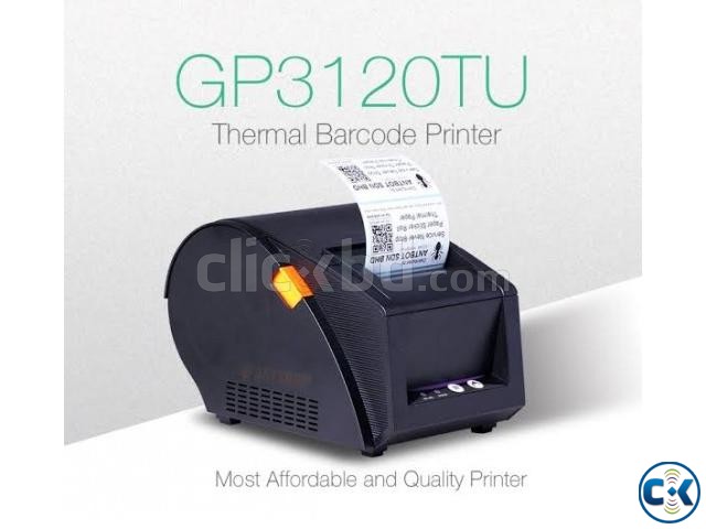 G Printer GP-3120TU mini barcode thermal label printer large image 0