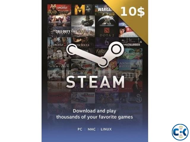 Steam 10 gift card large image 0