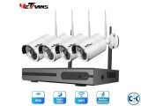 Wetrans CCTV Camera System Wireless HD 4CH 1080P NVR Wifi