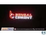 Neon Sign Billboard & LED Light Bengal Cement.