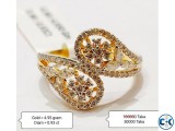 Diamond with Gold Ring 50 OFF