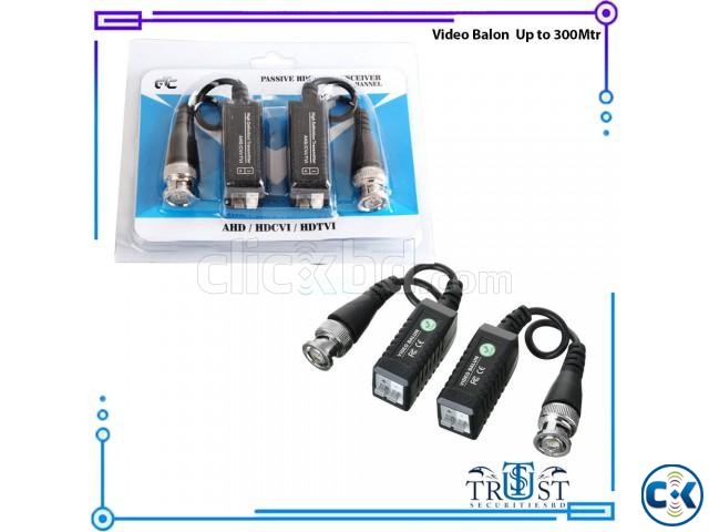 CCTV Camera AHD HD-TVI CVI UTP Video Balun Upto 300 Meter large image 0