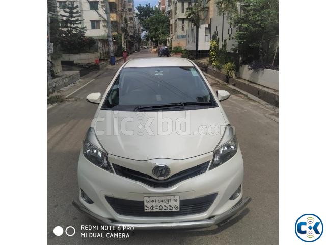 VITZ G PUSH PEARL WHITE 2011 large image 0