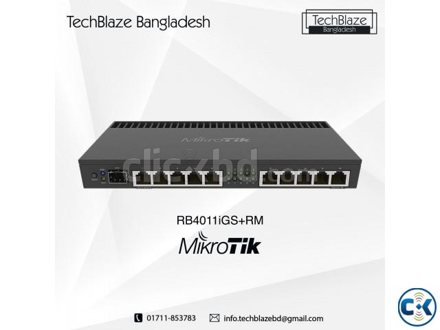 Mikrotik RB4011iGS RM - up to 100 Mbps Bandwidth Manage large image 0