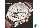 KINYUED Skeleton Tourbillon Mechanical Watch for Men