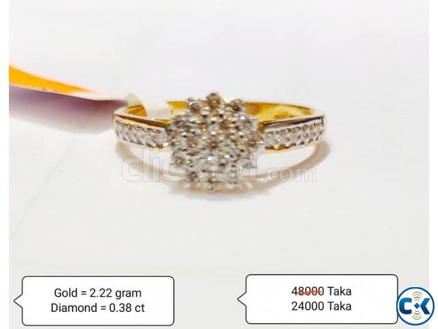 Diamond with Gold Ring 50 OFF large image 0