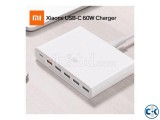 Xiaomi Mi USB-C 60W Charger Type-C 6 Ports Output Dual QC 3.