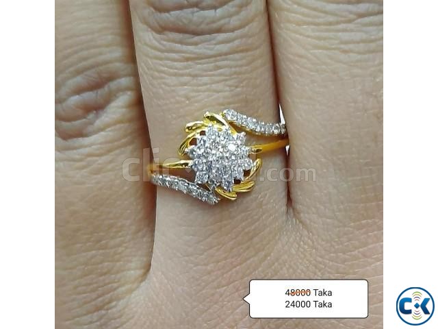 Diamond with Gold Ring 50 OFF large image 0