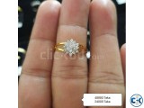 Diamond with Gold Ring 50 OFF