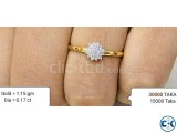 Diamond with Gold Ring 40 OFF