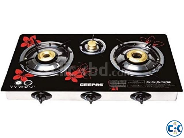 Geepas GK67593 Auto Ignition 3 Burner Steel Frame Gas Stove large image 0